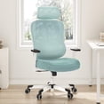 thumbnail image 7 of Ergonomic Office Chair Big Tall Reclining Gaming Chair Adjustable Lumbar Support 6D Armrest 6D Headrest Breathable Mesh Swivel Computer Chairs Home Task Desk Chair Wheels Coat Hanger Tilt Lock Blue, 7 of 7