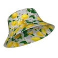 thumbnail image 2 of Bingfone Lemon1 Bucket Hat For Men Women,Packable Reversible Printed Sun Hats,Fisherman Outdoor Travel Hiking Beach Caps, 2 of 9