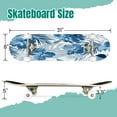 thumbnail image 2 of 31'' Complete Skateboard 7 Layer Canadian Maple Double Kick Deck Skateboards Summer camouflage hawaiian tropical plants hibiscus flowers Skate Board for Beginner Adult Gifts, 2 of 5