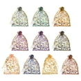 thumbnail image 1 of Bolsas de Organza Uxcell, Bolsas de Malla Transparente con Corazón de Flores, Bolsas de Regalo con Cierre, Paquete de Fiesta a Granel, Bolsas para Joyería Multicolor-Dorado 5" x 7", 1 of 6