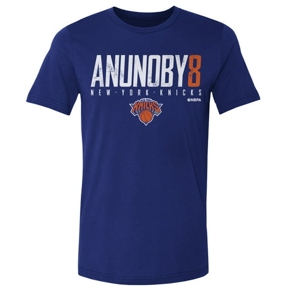 Men's 500 Level OG Anunoby Blue New York Knicks Elite Player T-Shirt
