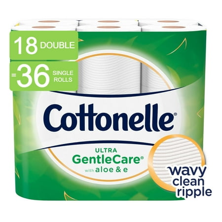 Cottonelle Ultra GentleCare Toilet Paper, 18 Double Rolls