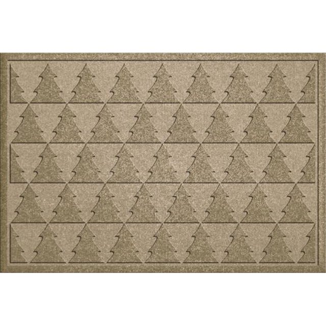 867500023 Water Guard Pine Trees Mat in Camel - 2 ft. x 3 ft.
