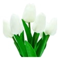 thumbnail image 4 of Planta Artificial Mainstays 27.9 cm Tulipanes Florero Blanco, 4 of 4
