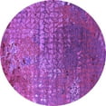 thumbnail image 1 of Ahgly Company Indoor Round Oriental Purple Industrial Area Rugs, 8' Round, 1 of 4