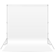 Fluzimir 8x10ft White Professional Backdrop Portrait Photography Background for Photo Booth Photoshoot Screen Video Recording Weddings Parties