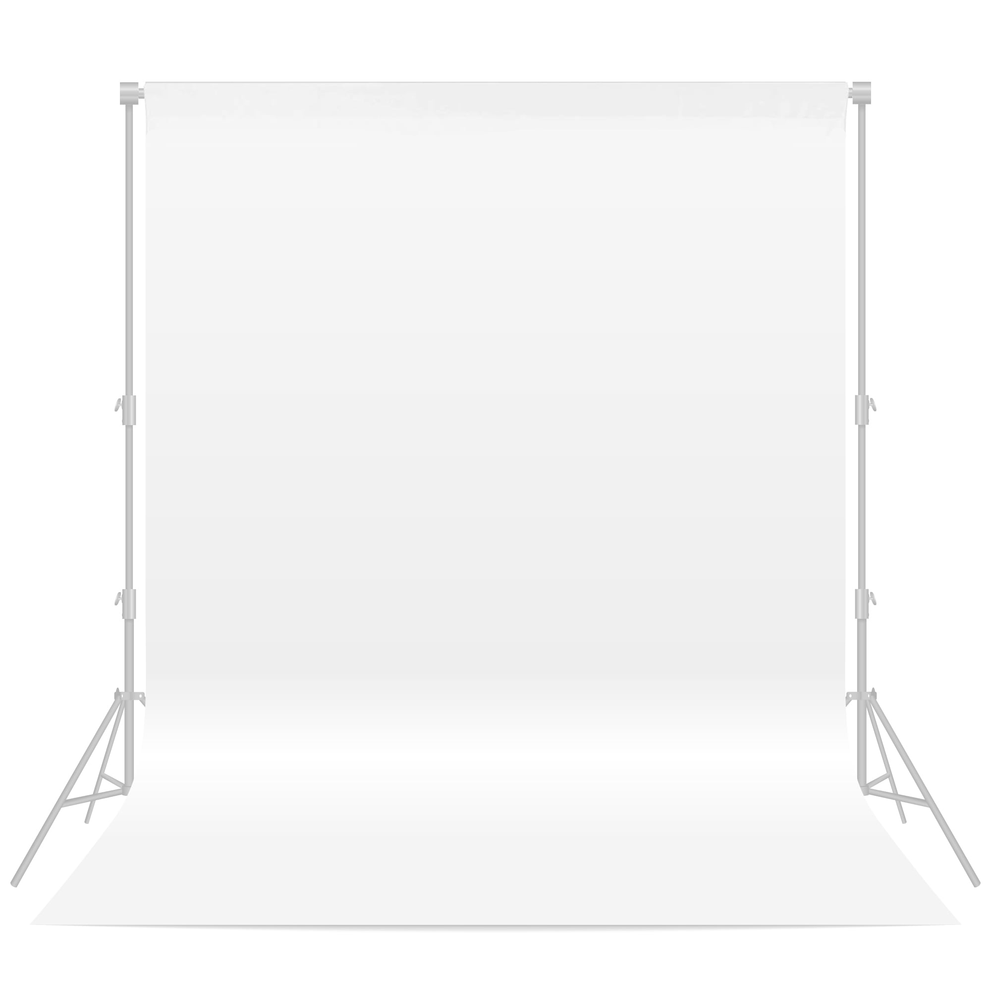 Fluzimir 8x10ft White Professional Backdrop Portrait Photography Background for Photo Booth Photoshoot Screen Video Recording Weddings Parties