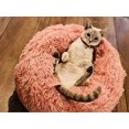 thumbnail image 5 of Cama Original para perros y gatos de lujo de piel sintética gruesa Donut Hugs cama redonda para perros Donut almohada interior adecuada para perros pequeños y medianos Adepaton LRWJ006-11, 5 of 5