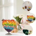 thumbnail image 2 of Heart Glass Candy Jar Transparent Snack Jar Dried Fruit Canister Household Jewelry Storage Box, 2 of 3