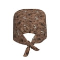 thumbnail image 2 of Gaeub Warm Coffee Pattern Print Cleaning Working Cap,Unisex Scrub Cap Nurse Hat,No-Slip Scrub Cap for Men & Women, 2 of 7