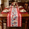 thumbnail image 2 of 4th of July Table Runner Decor - Patriotic American Flower Table Runner for Home - Memorial Day Decorations - Fourth of July Accessories Decor Party Supplies Indoor Outdoor, 2 of 8