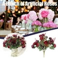 thumbnail image 1 of ZZkhGo Up to 50% Off Artificial Rose Bouquet Consisting 7 branches Roses Silk Decorative Bouquet, 1 of 5