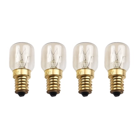 HIBIBUD 4Pcs E14 Salt Lamp Globe Bulb 25W Light Bulbs 240V Refrigerator Oven Replacement