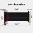 thumbnail image 2 of Reliable PCI-E 3.0 Riser Cable Optimized for Latest Graphics Cards, Improved System Cooling for Gaming Builds Cable, 2 of 2