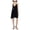 black, variant on French Connection Womens Lorraone Velvet A-Line Dress