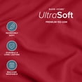 thumbnail image 5 of Bare Home Pillowcase Set - Envelope Closure - Premium 1800 Collection - Double Brushed - Ultra Soft - Queen Size, Red, 2 Count, 5 of 8