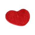 thumbnail image 2 of COM1950s Heart Shaped Doormat, Soft Absorbent Rug with Non-Slip Backing for Bathroom and Entryway, Available in Multiple Colors (20x16 Inches), 2 of 7
