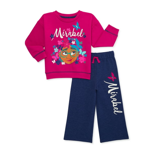 Disney's Encanto Baby and Toddler Girls Top and Pant Outfit Set, 2
