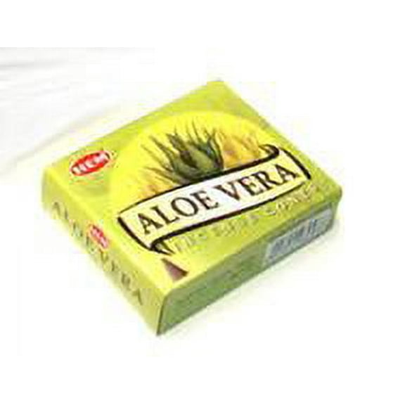 Aloe Vera Cone Incense - Pair of 10 Cone Boxes - HEM Incense From India