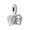 A0033, variant on 925 Sterling Silver Wrapped Silver Wire Pink Crystal Heart Dangle Charm for Bracelet Charms Bangle Pendant Jewelry