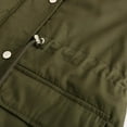 thumbnail image 5 of LYXSSBYX Womens Coats and Jackets Clearance Women's Autumn and Winter Plush Hooded Loose Drawstring Long Solid Color Jacket, 5 of 8