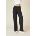 thumbnail image 2 of Soft Straight Leg Pants With Bungee Tie - Black, 2 of 6
