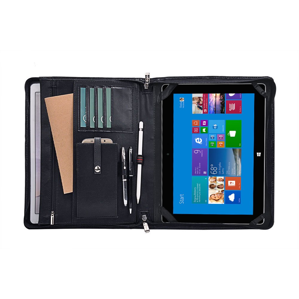 Microsoft Surface Folio Case, Design Leather Organizer Portfolio for