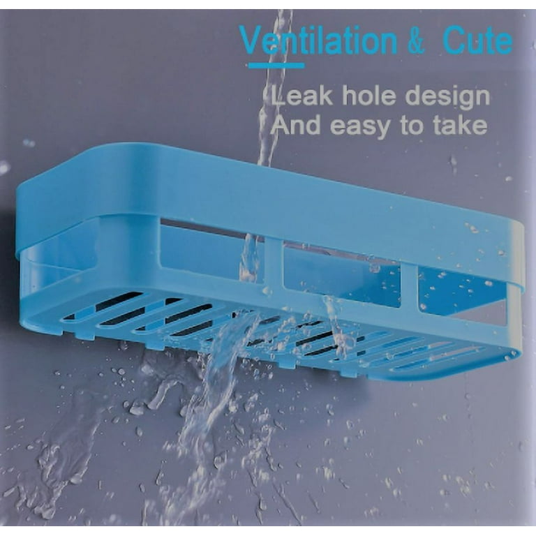 Adhesive Plastic Shower Caddy, for Angle and Straight Wall