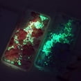 thumbnail image 6 of Compatible with Samsung Galaxy S24 Plus Case Oil Painting Flower Case Glow in The Dark Liquid Fluorescent Floating Floral Case Women Girly Light up Case Soft TPU Luminous Phone Cover, Pink, 6 of 13