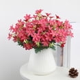 thumbnail image 4 of Small Artificial Daisy Flowers Bouquet Faux Silk Tiny Daisy Flowers for Home Garden Table Centerpiece Vase Decor, 1Pc, Multicolor, Fake Daisy Flowers for Indoor Outdoor Wedding(Pink,13.7x2"), 4 of 9