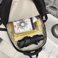 thumbnail image 3 of Mochila escolar de lona de gran capacidad para estudiantes, bolso escolar Simple de color sólido para jóvenes, mochila de viaje de alta calidad, 2023, 3 of 5