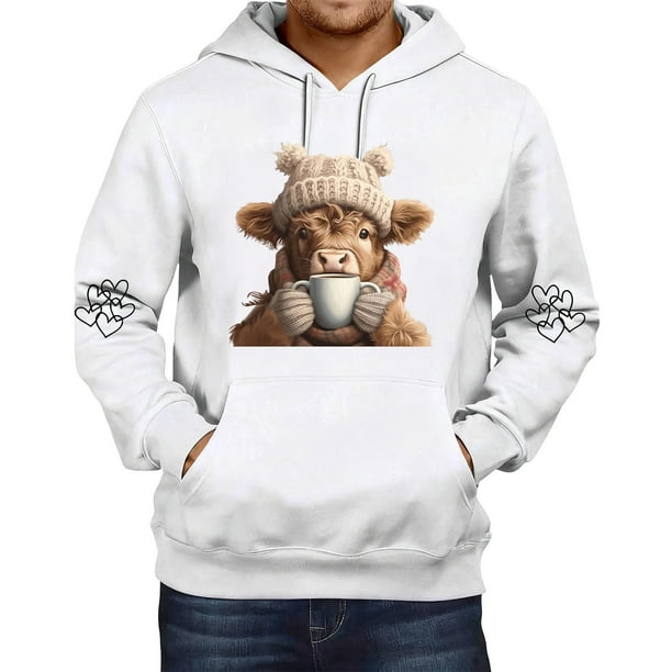 WILLBEST Sudaderas para Hombre, Sudadera Informal con Capucha, Jersey De Manga Larga, Suave, Cómoda, Ligera, Ropa De Calle, Moda, Ajuste Atlético Chica