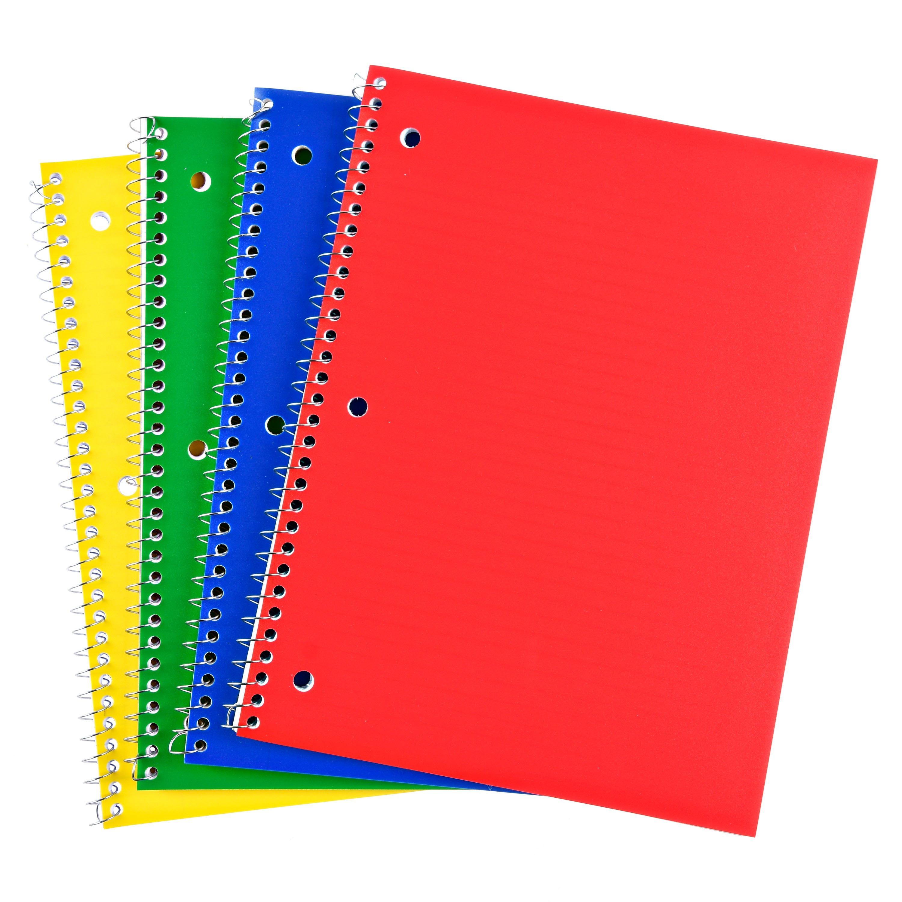 Pen+Gear 1Subject WideRuled Notebook, Assorted Colors, 80 Sheets Each