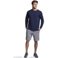 thumbnail image 2 of Russell Athletic Essential 60/40 Performance Long Sleeve T-Shirt, L, Navy, 2 of 3