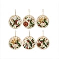 thumbnail image 2 of ZENVIVE 6PCS Christmas Pearl Diamond Art Hanging Ornament Kit, Wooden DIY Pearl Bead Painting Pendant for Adult with Hummingbird Patter, 3.07", Holiday Craft Gifts for Tree, Door, Wall Decor, 2 of 9