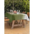 thumbnail image 3 of Outdoor Tablecloth with Umbrella Hole for Patio/Picnic/Party/Camping, Sage Green Ombre Waterproof Table Cloth Rectangle Table Cover Washable, Modern Abstract Art Texture (52"x 70"), 3 of 8