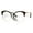 tortoise, variant on Womens Large Cat Eye Half Rim Clear Lens Fashion Glasses Black Gold