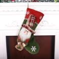 thumbnail image 4 of Farmhouse Christmas Socks Decorations, 16 inch Babys First Christmas Stocking Vintage Xmas Stockings with 3D Hanging Santa Claus/Snowman/Reindeer for Home Decor,Santa Socks for Christmas Decorations, 4 of 6