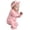 Pink, variant on RTKFRFLM Baby Girls Footed Romper Long Sleeve Footie Sleep and Play Onesie Jumpsuit Newborn Infant Clothes