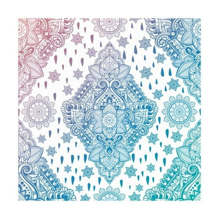 Ornament Wall Art - Beautiful Bohemian Floral Paisley Seamless Ornament. Folk Henna Tattoo Style Seamless Pattern. Indi Print Wall Art By Katja Gerasimova