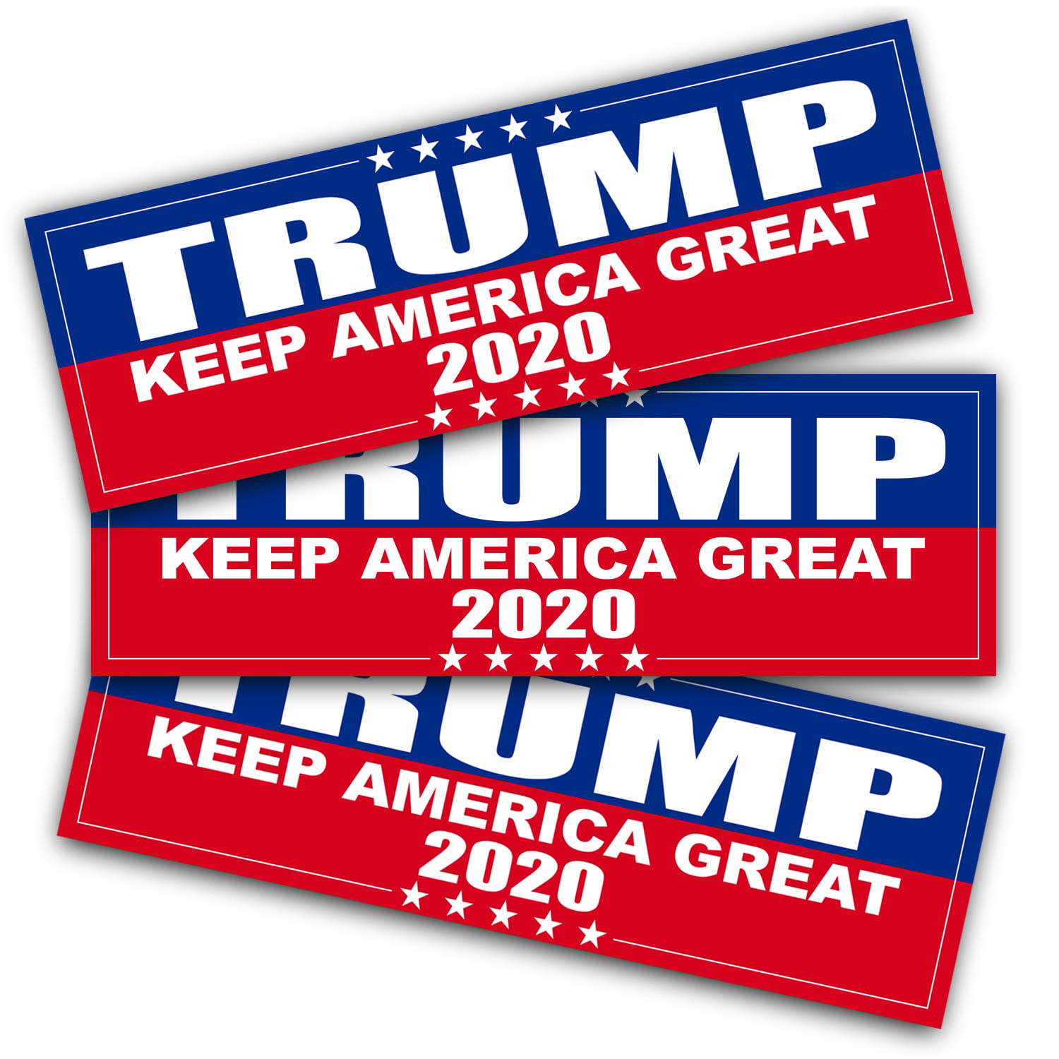 TRUMP NATION OFFICIAL BUMPER STICKER PACK OF 2 BUMPER STICKERS MADE IN USA WHOL