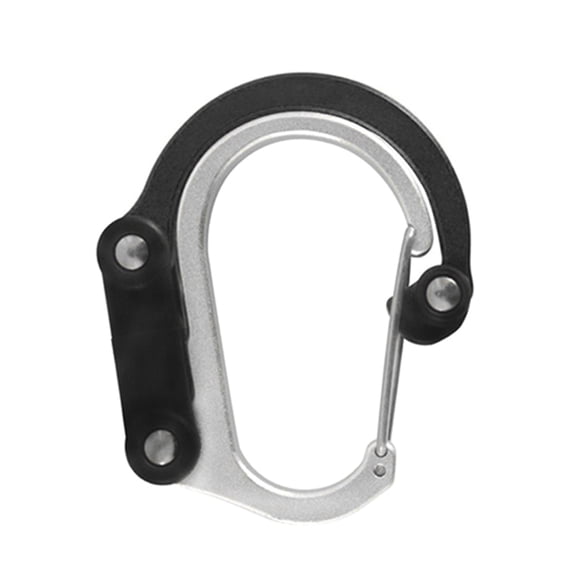 Outdoor Carabiner Clip Swivels Hook Aluminum D Shape Buckle Clip Multifunctional