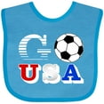 thumbnail image 3 of Inktastic Go, USA- Soccer, Football Boys or Girls Baby Bib, 3 of 4