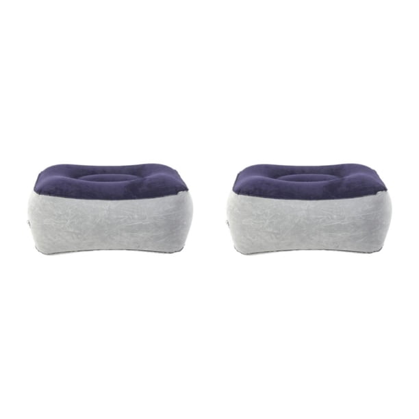 Cateissary Inflable portátil y pie de oficina, embarcación inflable duradera para descanso, inflable portátil resistente a desgarros, color GRIS AZUL 2Conjunto