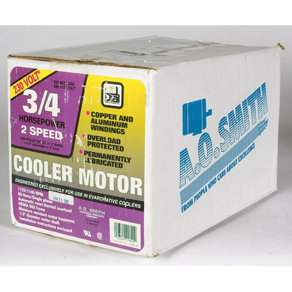 Cooler Motor 3/4 2sp 230