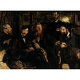thumbnail image 3 of Lucien Simon 24x19 Black Modern Framed Museum Art Print Titled - Friends (1899), 3 of 5