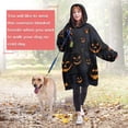 thumbnail image 4 of Wearable Oversized Blanket,Halloween Glowing Pumpkins Pattern Wearable Blanket Hoodie for Adults,Cozy Hooded Blankets with Super Pockets,Super Warm Fuzzy Pullover for Women & Men, 4 of 6