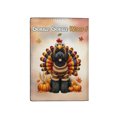 thumbnail image 2 of Happy Thanksgiving Portuguese Water Dog Turkey Costume Pumpkins Autumn Leaves Travel Passport Wallet PWD Portie Fishing Dog Lover PU Leather Passport Holder Cover - 13014, 2 of 5