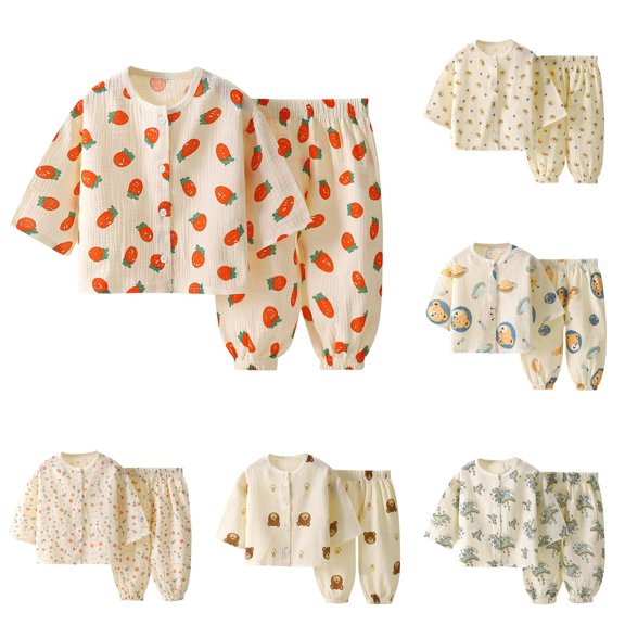 HCYSFG Boys Cartoon Print Outfit Sets 2 Piece Button Front Top And Jogger Pants Clothing Sets Round Neck Short Sleeve Matching Sets