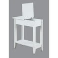 thumbnail image 4 of Pemberly Row Transitional Wood Flip Top End Table with Bottom Shelf in White, 4 of 6